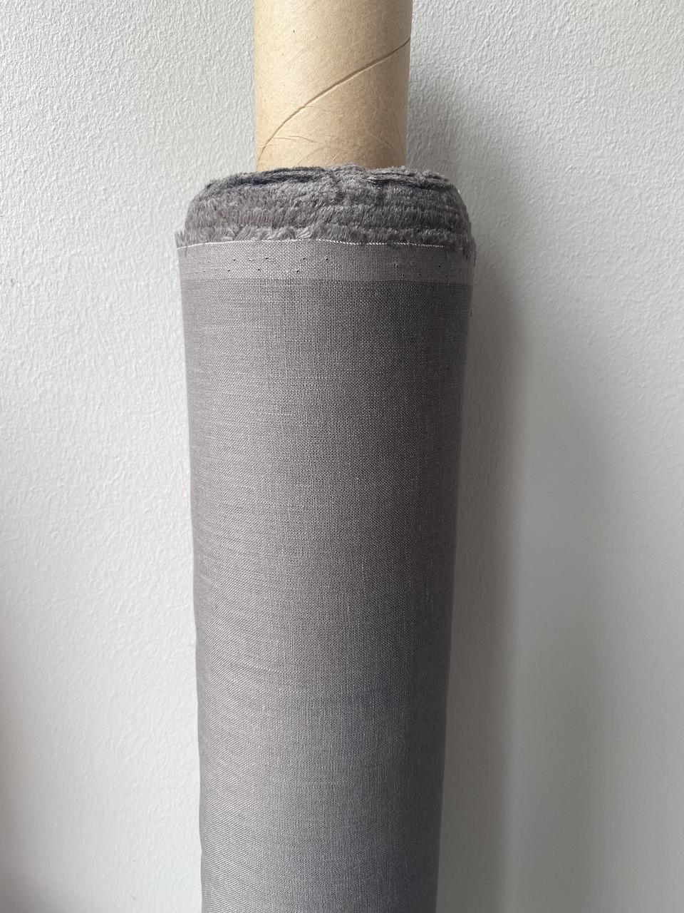 Ткань LINEN PLUS 100% лен 150 см 123 Графитовый - фото 1 Ткань LINEN PLUS 100% лен 150 см 123 Графитовый - фото 1
