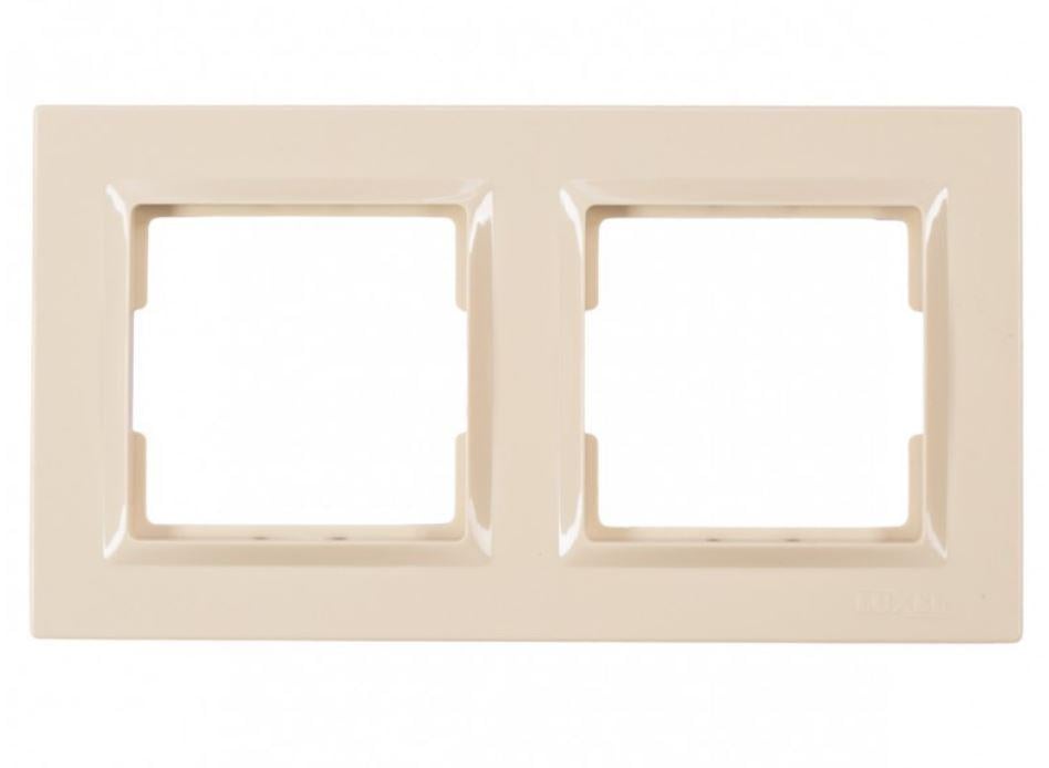Рамка 2-а горизонтальна Luxel Jazz Кремовий (9322)