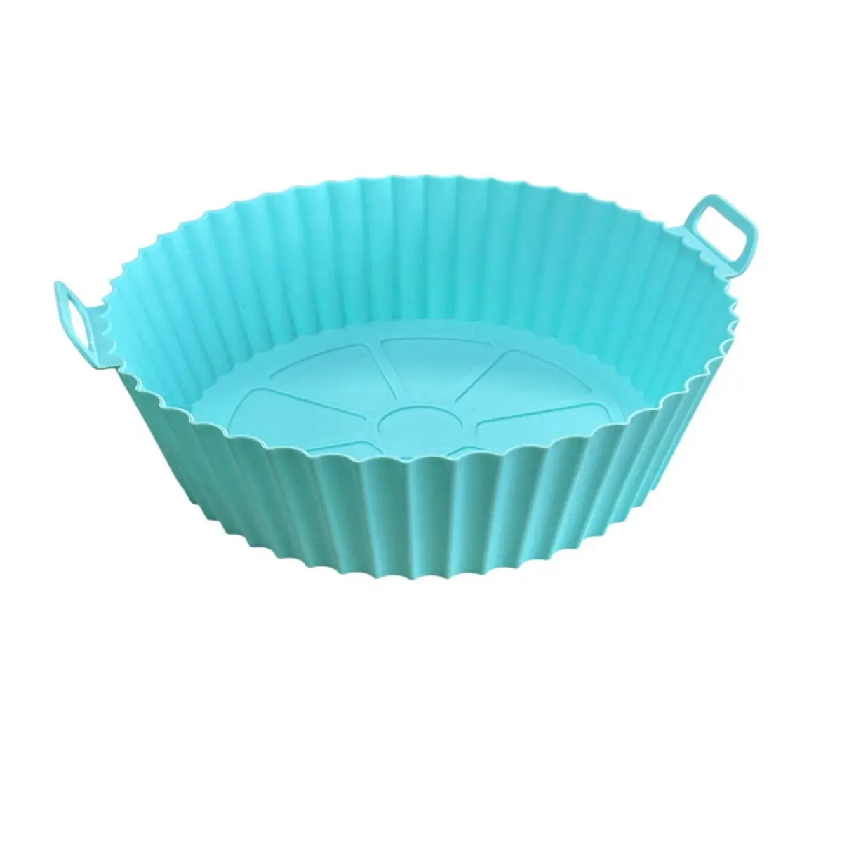 Форма для аэрогриля круглая силиконовая 19137 22х22х6 см Бирюзовый (8-6-5116231)