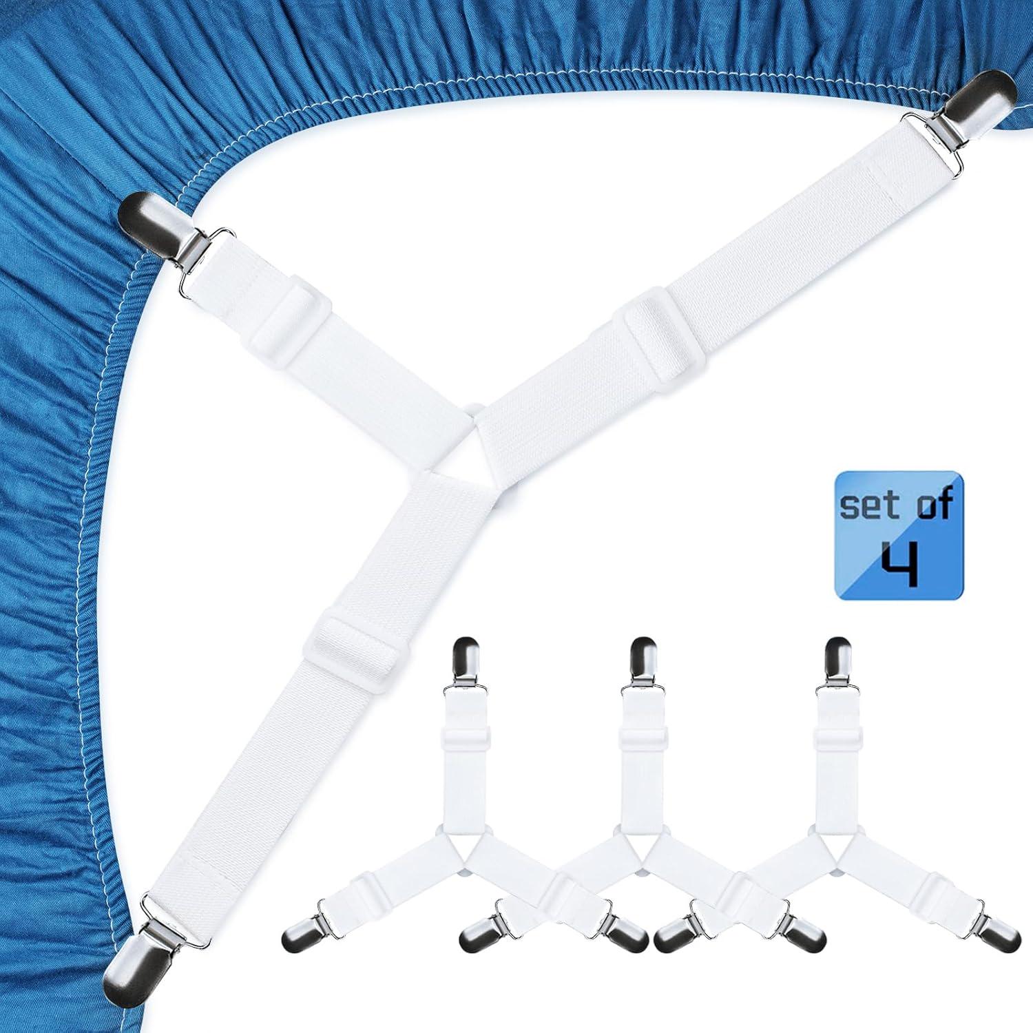 Держатели для простыни 4 шт. Белый (0063/white) - фото 5