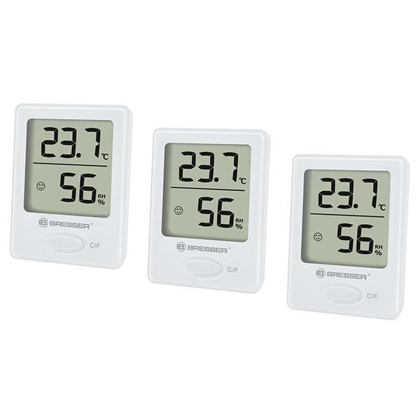 Термометр-гигрометр Bresser Temeo Hygro indicator 3 шт. White