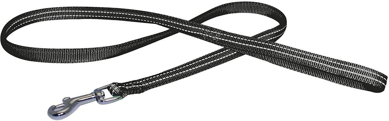 Поводок для собак Croci Soft Reflective светоотражающий из мягкого нейлона 120x2 см Черный (1878243282)