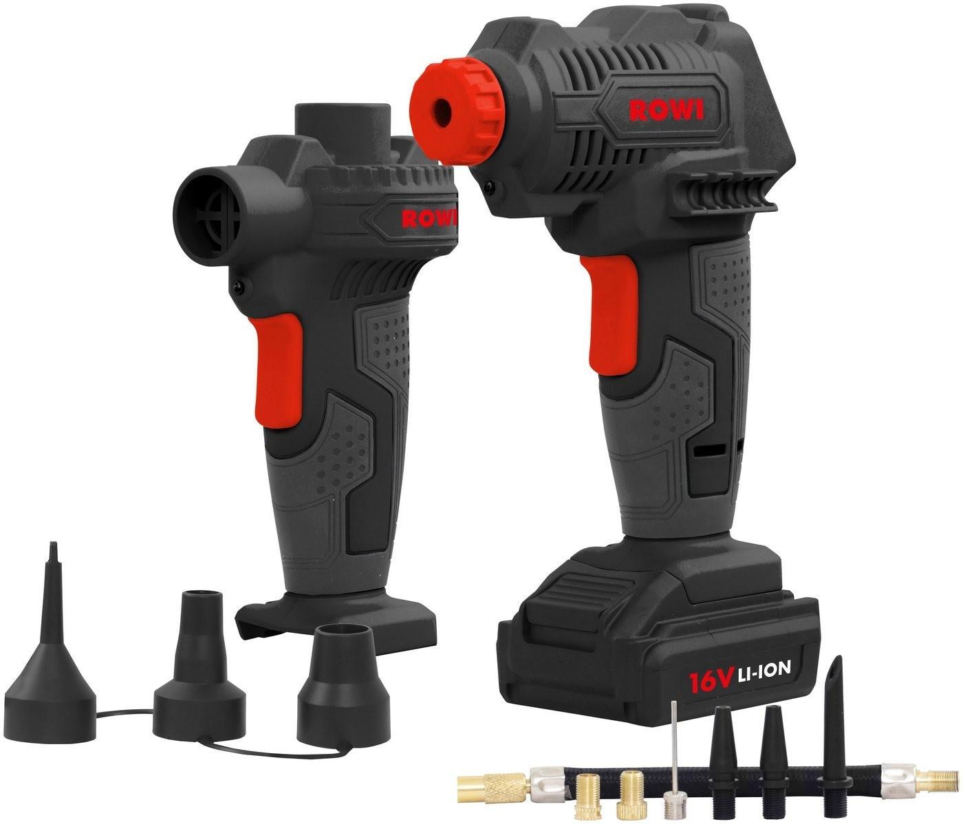 Компрессор автомобильный и насос аккумуляторный ROWI DKL 14/1 A Set 1500 (16171)