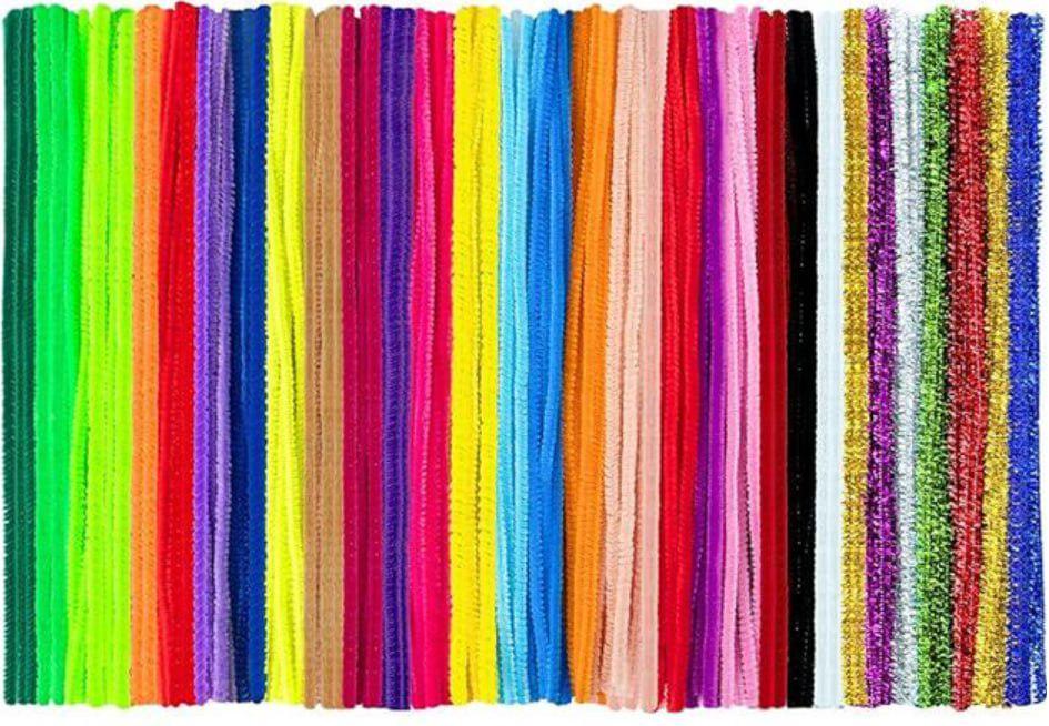 Набір кольорового та блискучого синельного дроту для дитячої творчості/розвитку дрібної моторики та уяви