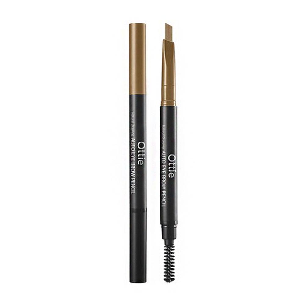 Карандаш для бровей Ottie Natural Drawing Eye Brow Pencil 1 шт. Зелений (8809708710264) - фото 3