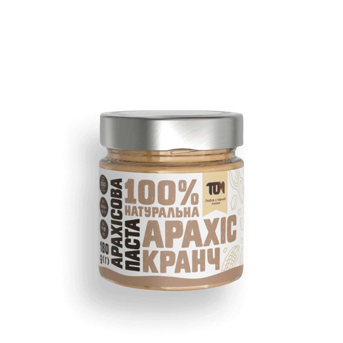 ᐉ Арахисовая паста ТОМ кранч 180 г