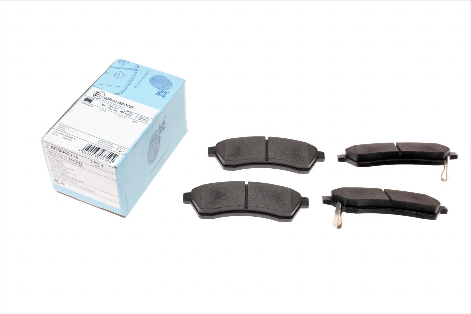 Колодки тормозные задние BLUE PRINT Chevrolet Epica 2.0-2.5 2.0 TDCi 05- 121x39x14 (ADG042114)