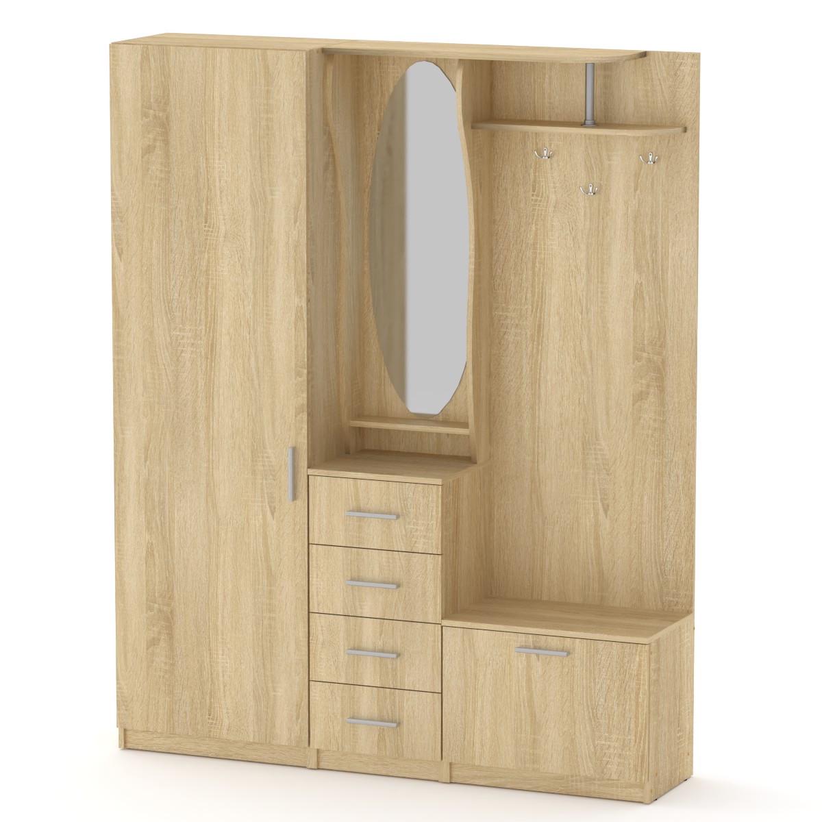 Прихожая Компанит Тамара 160х37,3х200 см Дуб сонома (26620637) Прихожая Компанит Тамара 160х37,3х200 см Дуб сонома (26620637)