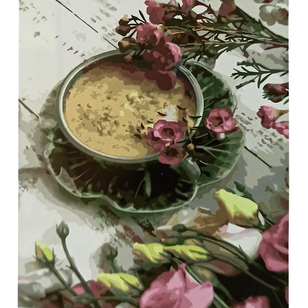 Картина по номерам Strateg Премиум Цветы для завтрака 30x40 см (SS-6628)