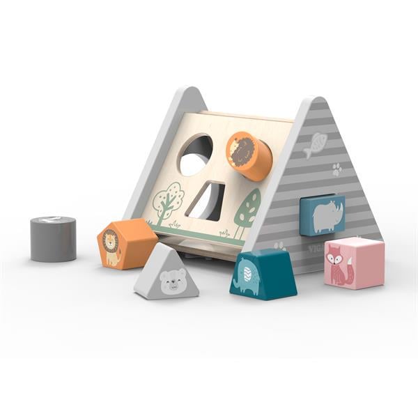 Деревянный сортер Viga Toys PolarB Развитие 5в1 (44007)