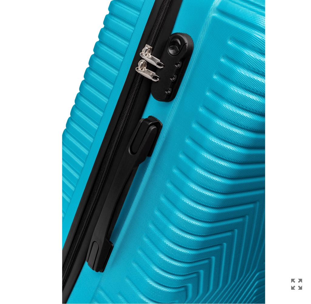 Чемодан Polo ПК010-М поликарбонат на 4-х двойных колесах средний М 70 л Бирюзовый - фото 4 Чемодан Polo ПК010-М поликарбонат на 4-х двойных колесах средний М 70 л Бирюзовый - фото 4