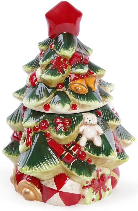 Банка для новогодних сладостей Нарядная елка 23,8х21,8х30,3 см (BD-827-419)