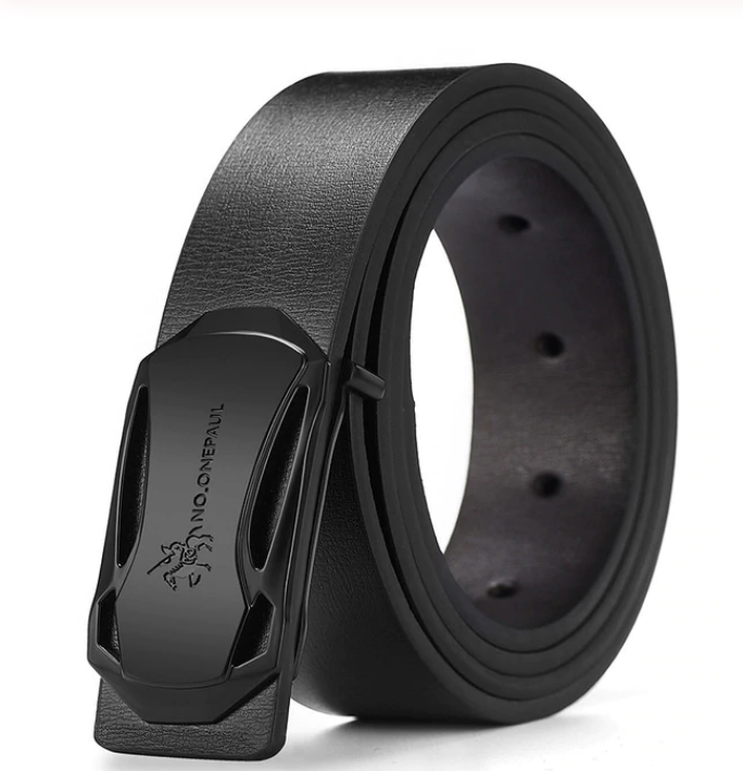 Кожаный мужской ремень c пряжкой гвоздик Primo No.Onepaul Z41-SB