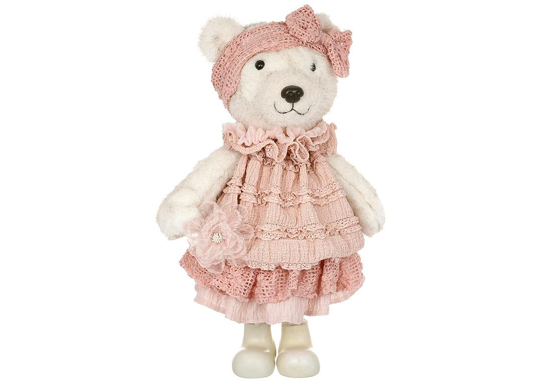 Декоративная фигура Мишка в платье 25x19x42 см (831-921)