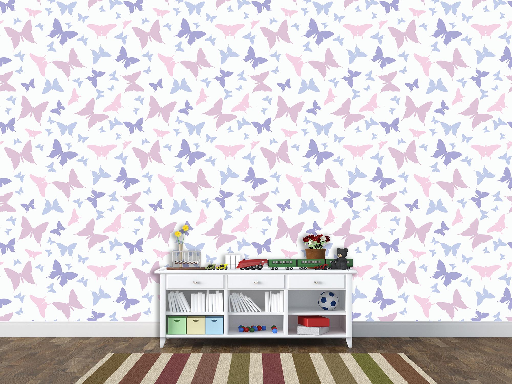 Фотошпалери флізелінові Upstream Різнокольорові силуети метеликів 180х120 см (S5KID-074/2) - фото 5 Фотошпалери флізелінові Upstream Різнокольорові силуети метеликів 180х120 см (S5KID-074/2) - фото 5