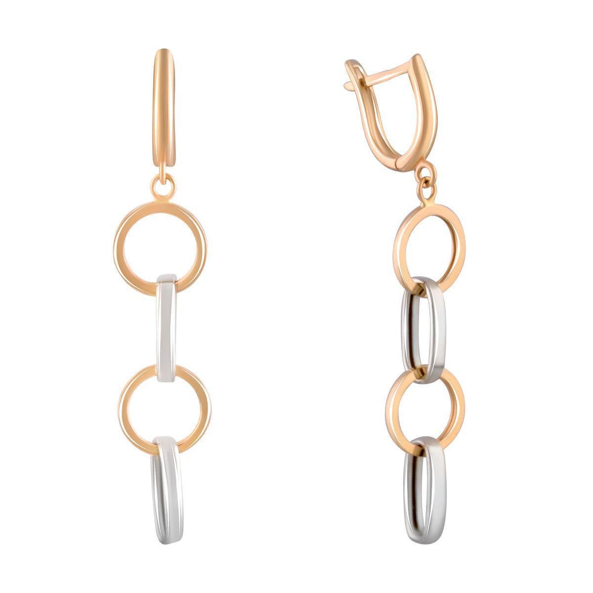 Золотые серьги без камней (2093701)