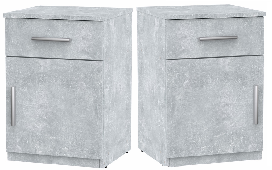 Тумба приліжкова комплект 2 шт. Компаніт ПКТ-3 Ательє світлий (26650416)