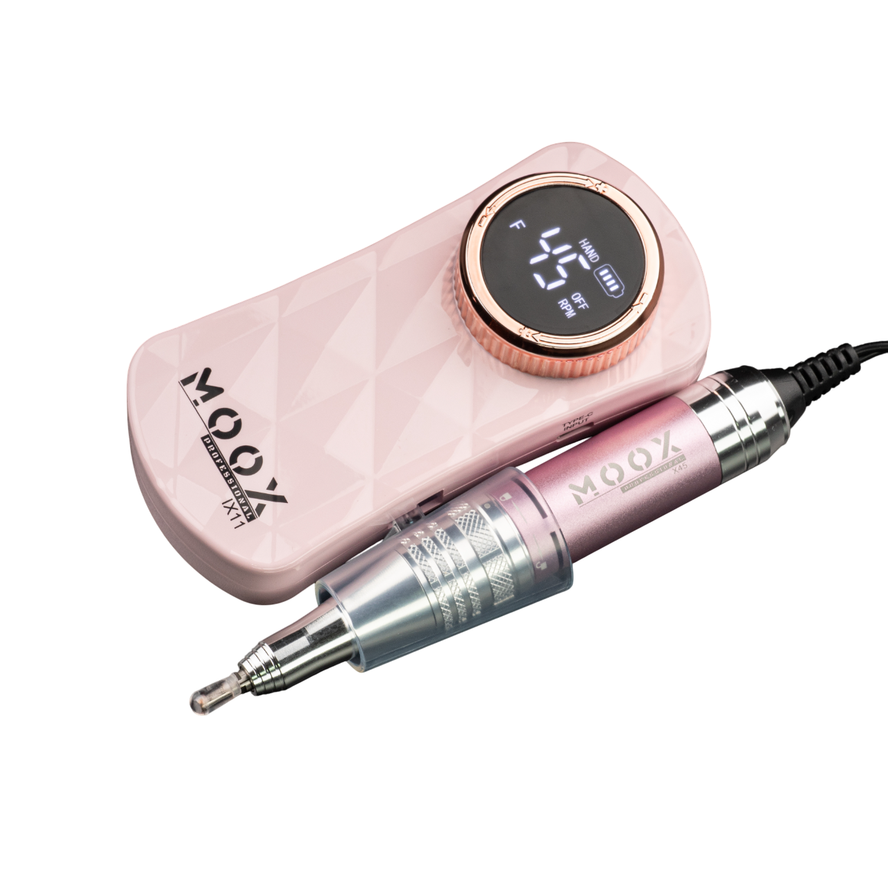 Фрезер Мокс IX11 2000mAh на 35 Вт 45000 об/мин Pink Фрезер Мокс IX11 2000mAh на 35 Вт 45000 об/мин Pink