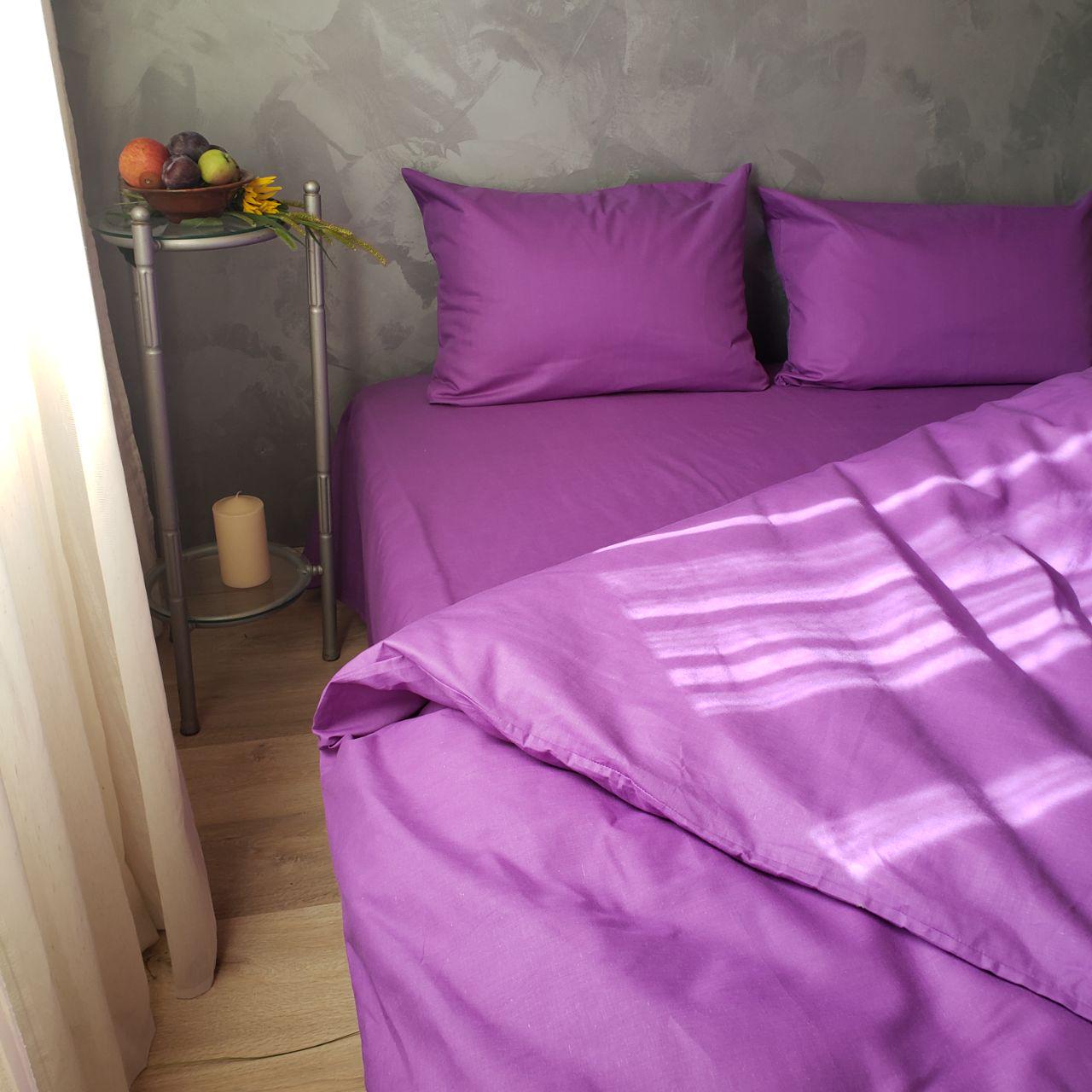 Простынь бязь Голд Lux 150х220 см Фиолетовый (001904)