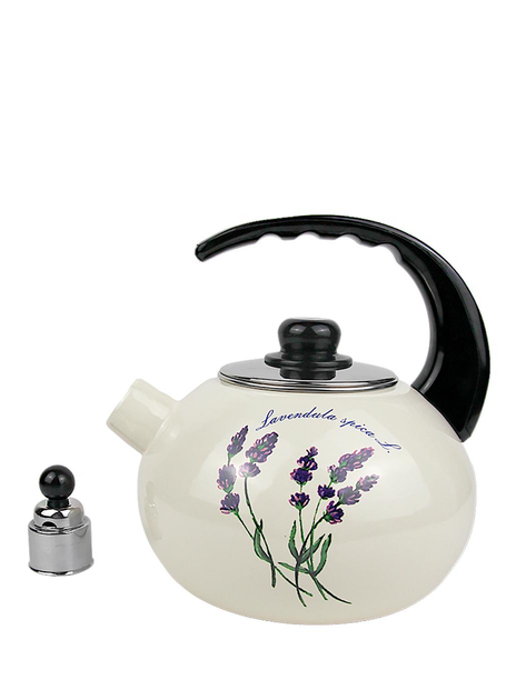 Чайник со свистком Kamille KM-1034 с рисунком из эмалированной стали 2,5 л Белый (150-84-1034) - фото 4 Чайник со свистком Kamille KM-1034 с рисунком из эмалированной стали 2,5 л Белый (150-84-1034) - фото 4