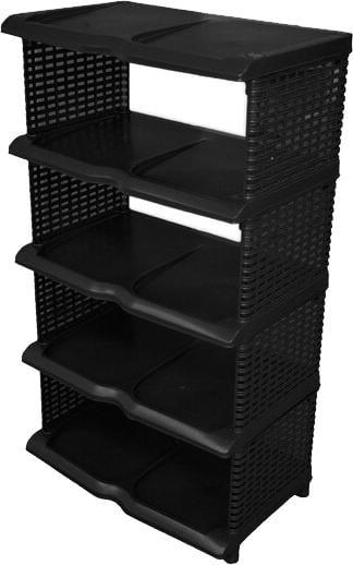 Полка для обуви Proff PF2601819 Ратан 31х48х85 см Черный (42339)