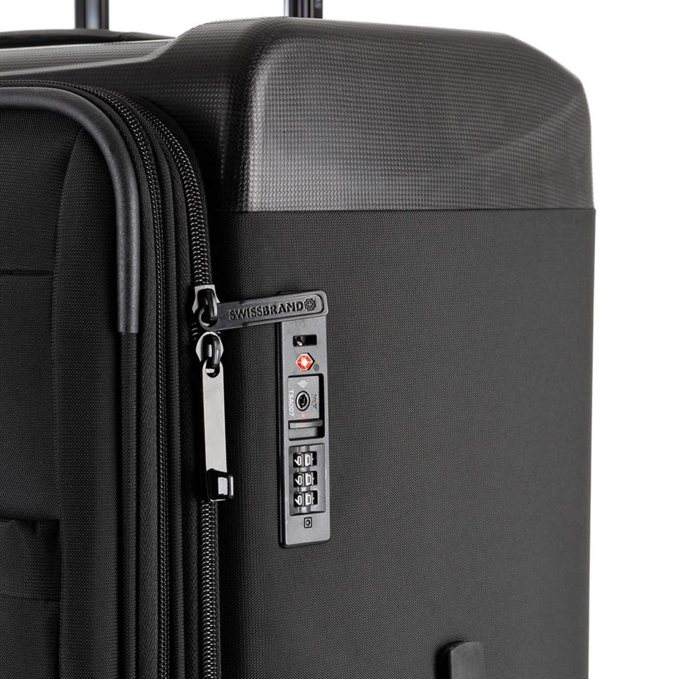 Чемодан Swissbrand Perth M Black (SWB_LYPER001M) - фото 6 Чемодан Swissbrand Perth M Black (SWB_LYPER001M) - фото 6