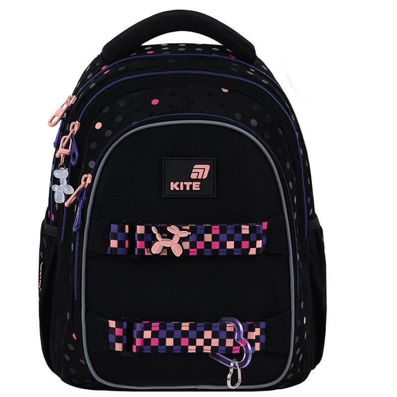 Рюкзак KITE Education teens Romantic Street Art 40x29x17 см 20,5 л Черный (K26-8001M-1)