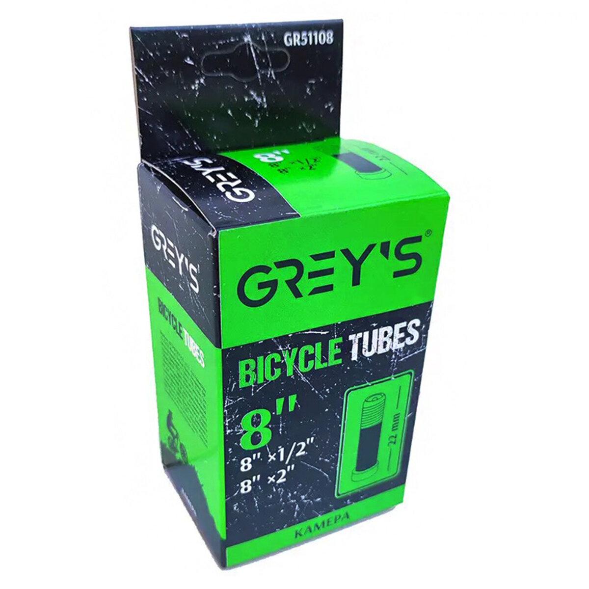 Камера для самокатов Grey's 8"х1/2x2 AV 22 мм - фото 2 Камера для самокатов Grey's 8"х1/2x2 AV 22 мм - фото 2