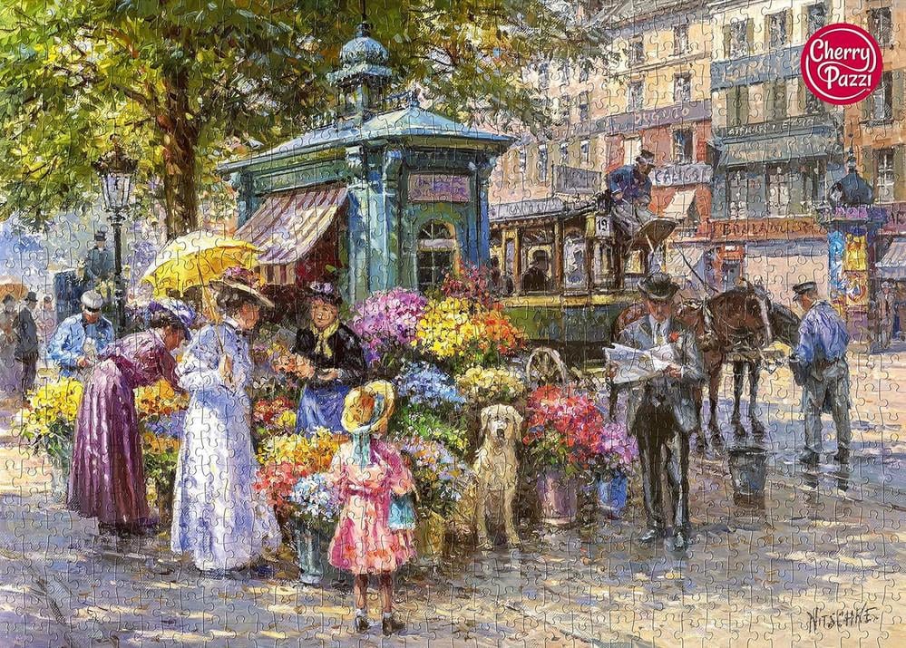 Пазл CherryPazzi Квітковий ринок 1000 ел. - фото 6 Пазл CherryPazzi Квітковий ринок 1000 ел. - фото 6