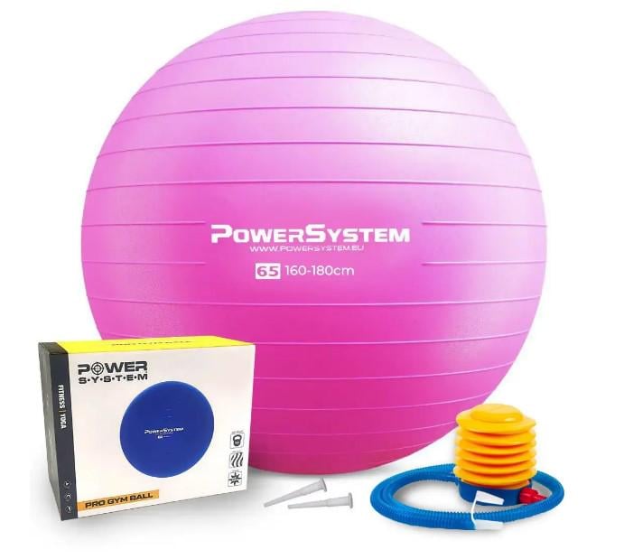 Фитбол для фитнесаPower System PS-4012 PRO Gymball Ø 65 см Pink (4012PI-0)