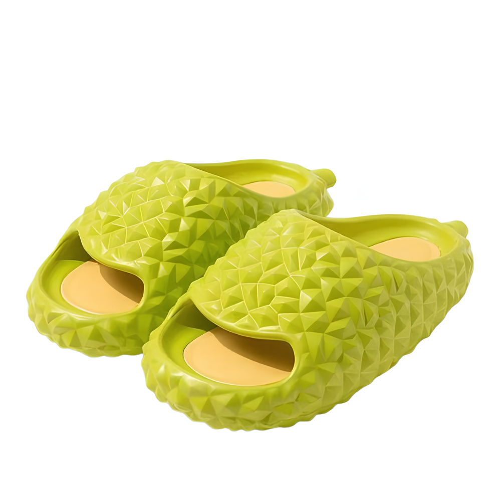 Шлепанцы женские в виде фрукта дуриан р. 39 Зеленый (ШДр5)