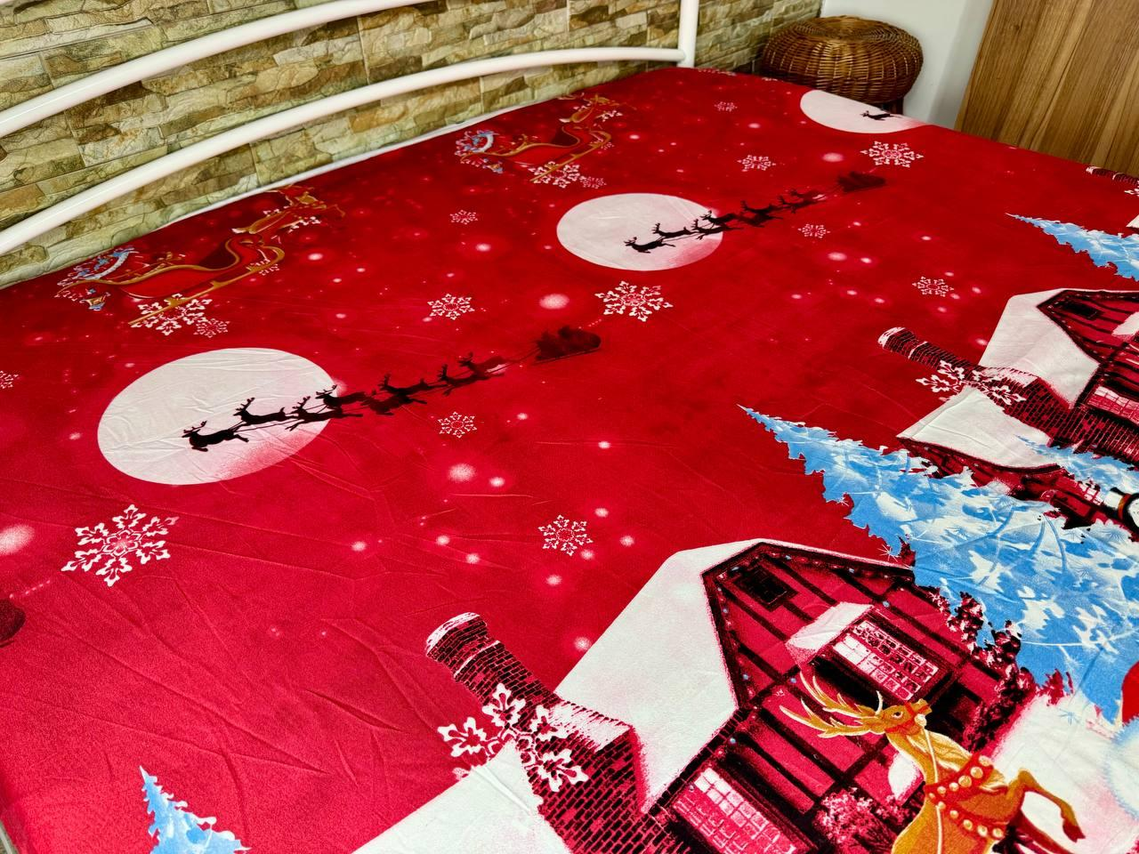 Простынь на резинке Новогодняя из сатина 180х200 см (S-NY-3/WP/x180) - фото 6 Простынь на резинке Новогодняя из сатина 180х200 см (S-NY-3/WP/x180) - фото 6