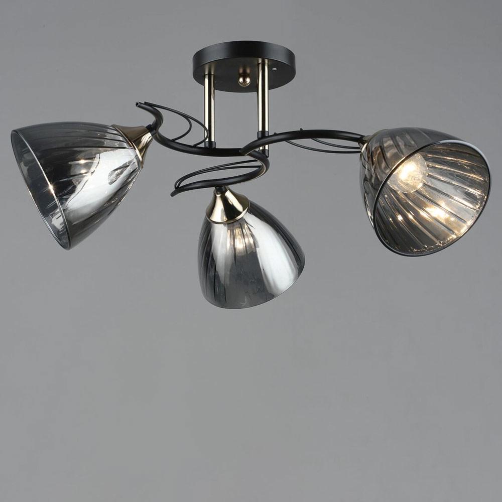 Люстра потолочная Light House SRS-19587/3 COFFEE/FGD Кофейный/Золотой