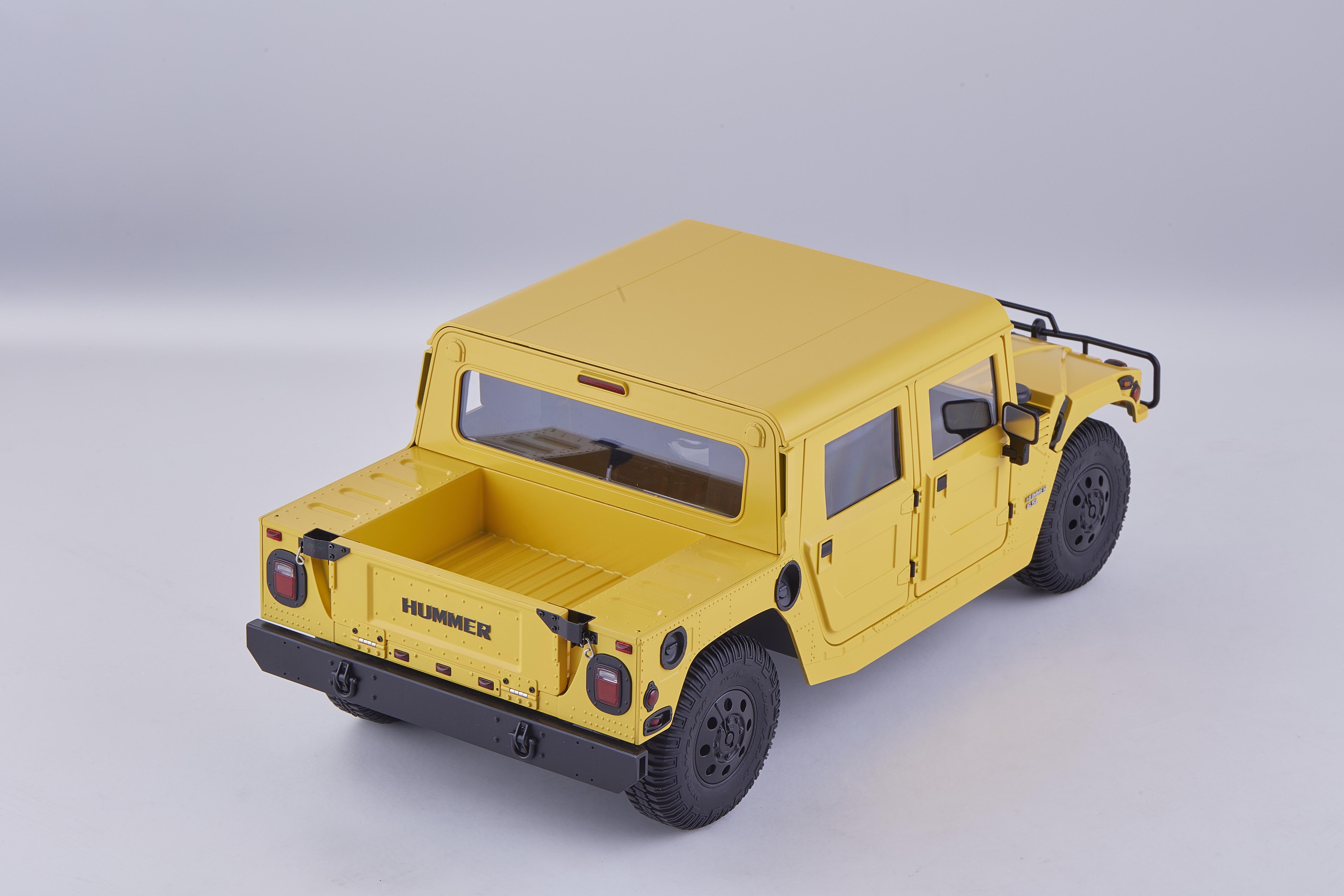 Машинка на радиоуправлении FMS 1:12 HUMMER RS Yellow - фото 14 Машинка на радиоуправлении FMS 1:12 HUMMER RS Yellow - фото 14