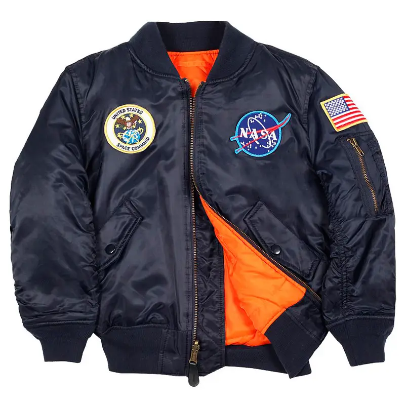 Куртка Alpha Industries Youth NASA MA-1 4-5 T Blue (YJM21093C1B45T) - фото 1