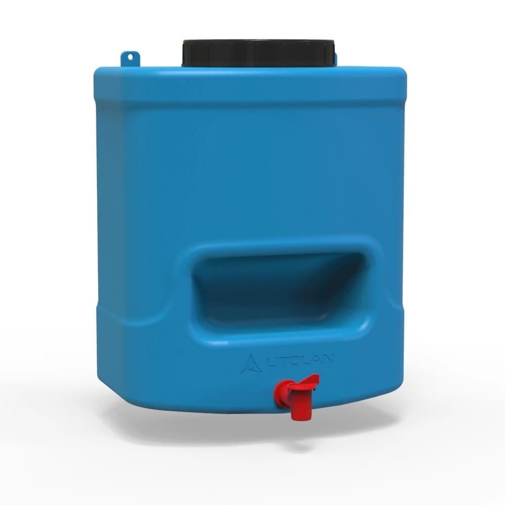Рукомийник Litolan з мильницею та пластіковим краном 15 л Синій