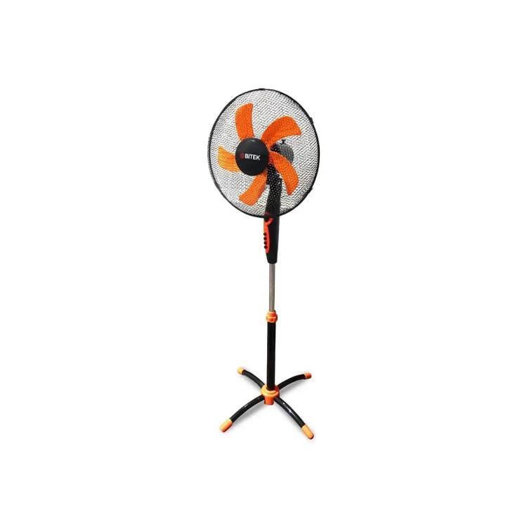 Вентилятор напольный BITEK 16" Черный/Оранжевый (BT-1630)
