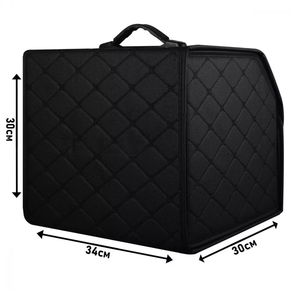 Органайзер в багажник автомобиля черный 34х30х30 см - фото 2