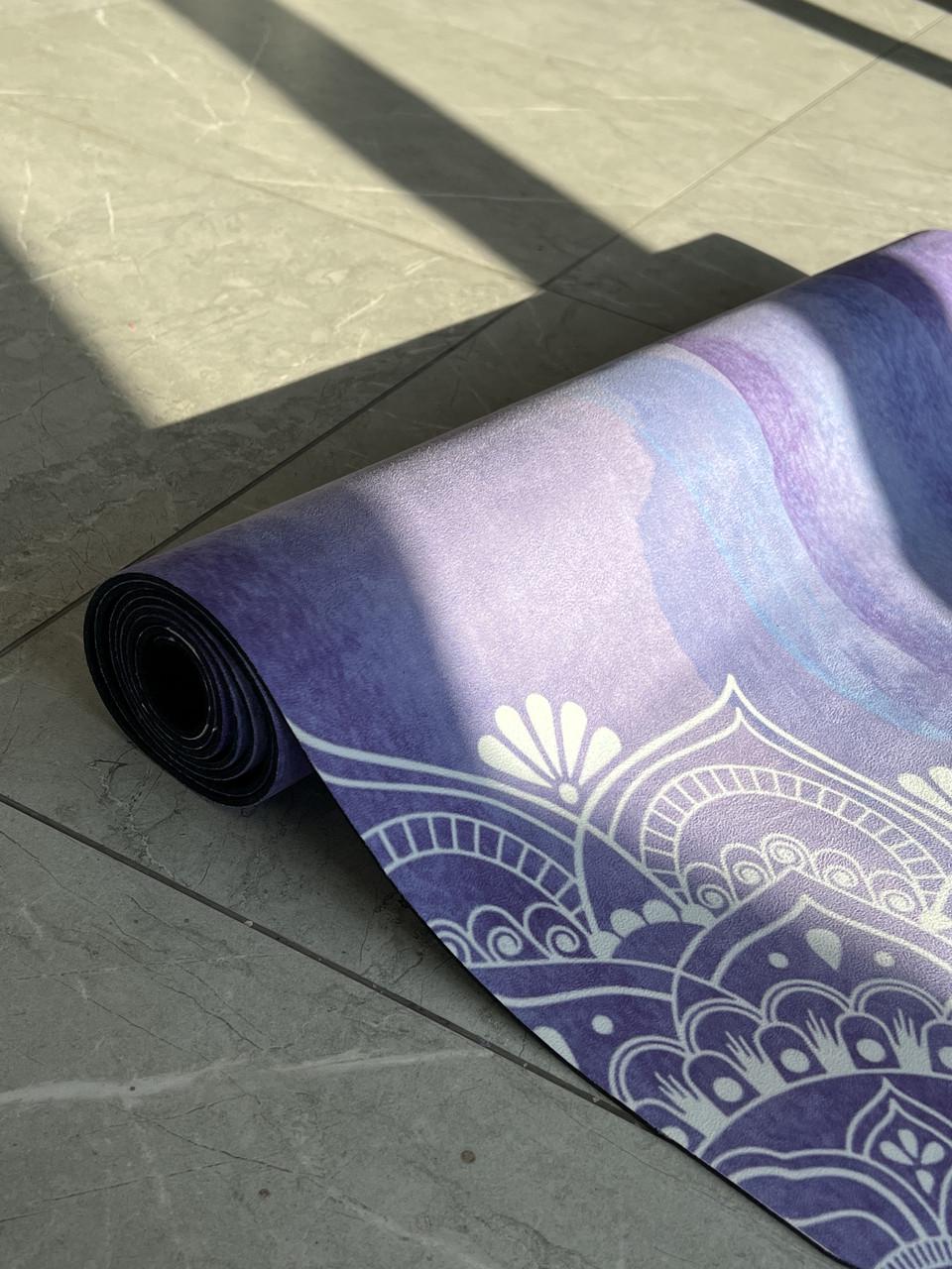 Коврик для йоги Lita Mandala SU премиальный замшевый/каучуковый 183х68х0,3 см Фиолетовый (13510839) - фото 4 Коврик для йоги Lita Mandala SU премиальный замшевый/каучуковый 183х68х0,3 см Фиолетовый (13510839) - фото 4