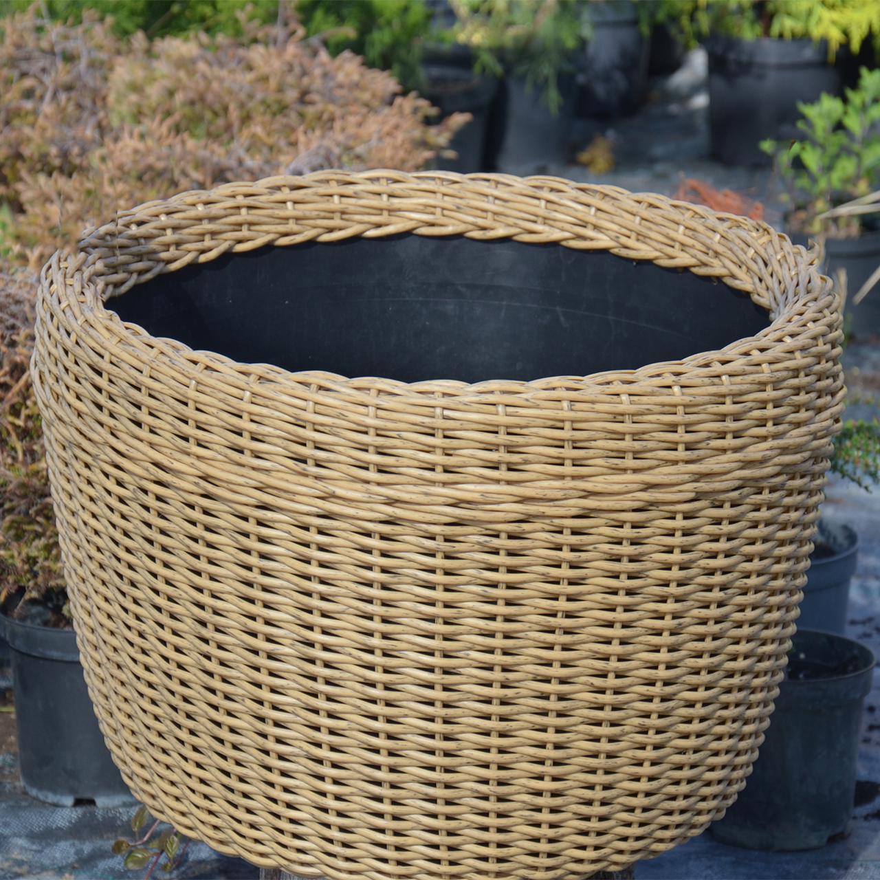 Кашпо велике для рослин та квітів з штучного ротангу/ручної роботи 60 л Дерево (12343667) - фото 2 Кашпо велике для рослин та квітів з штучного ротангу/ручної роботи 60 л Дерево (12343667) - фото 2