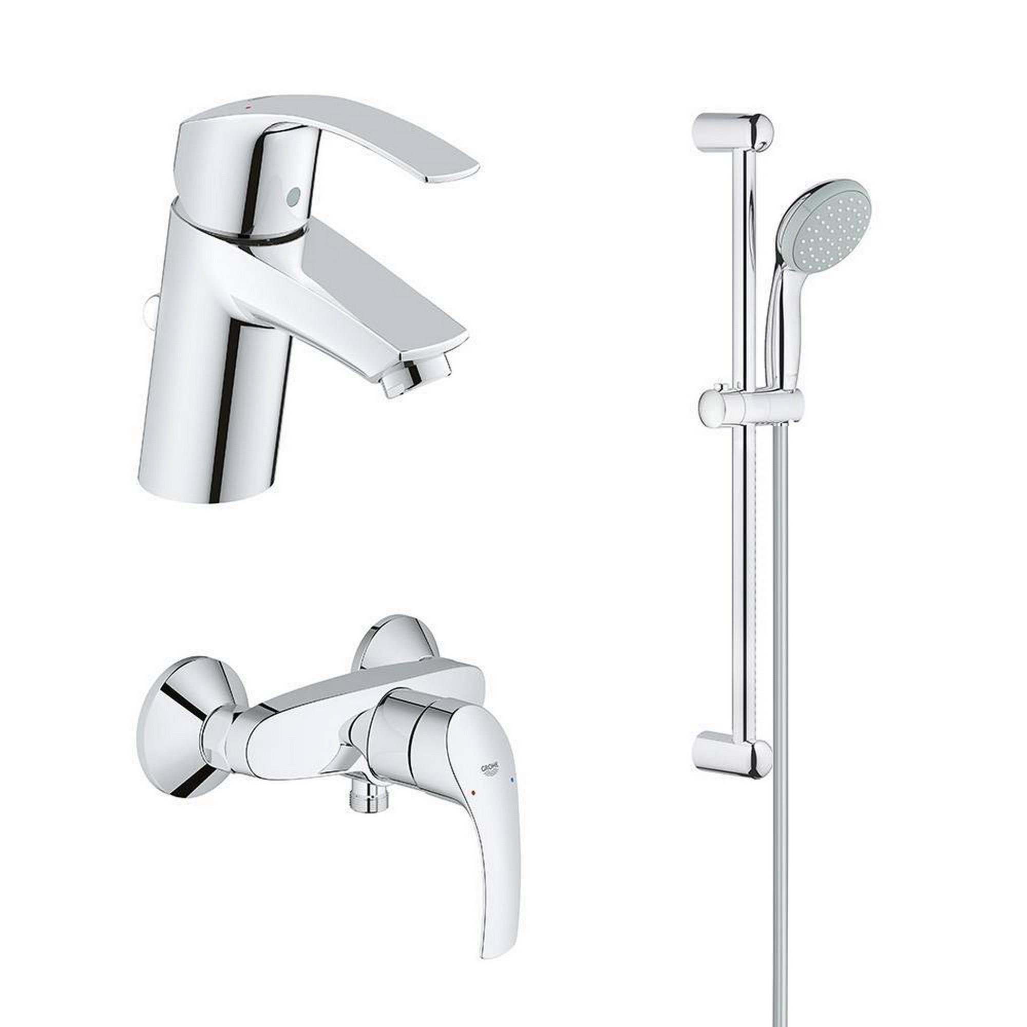 Набор смесителей для ванны Grohe Eurosmart 123576 Хром (82768)