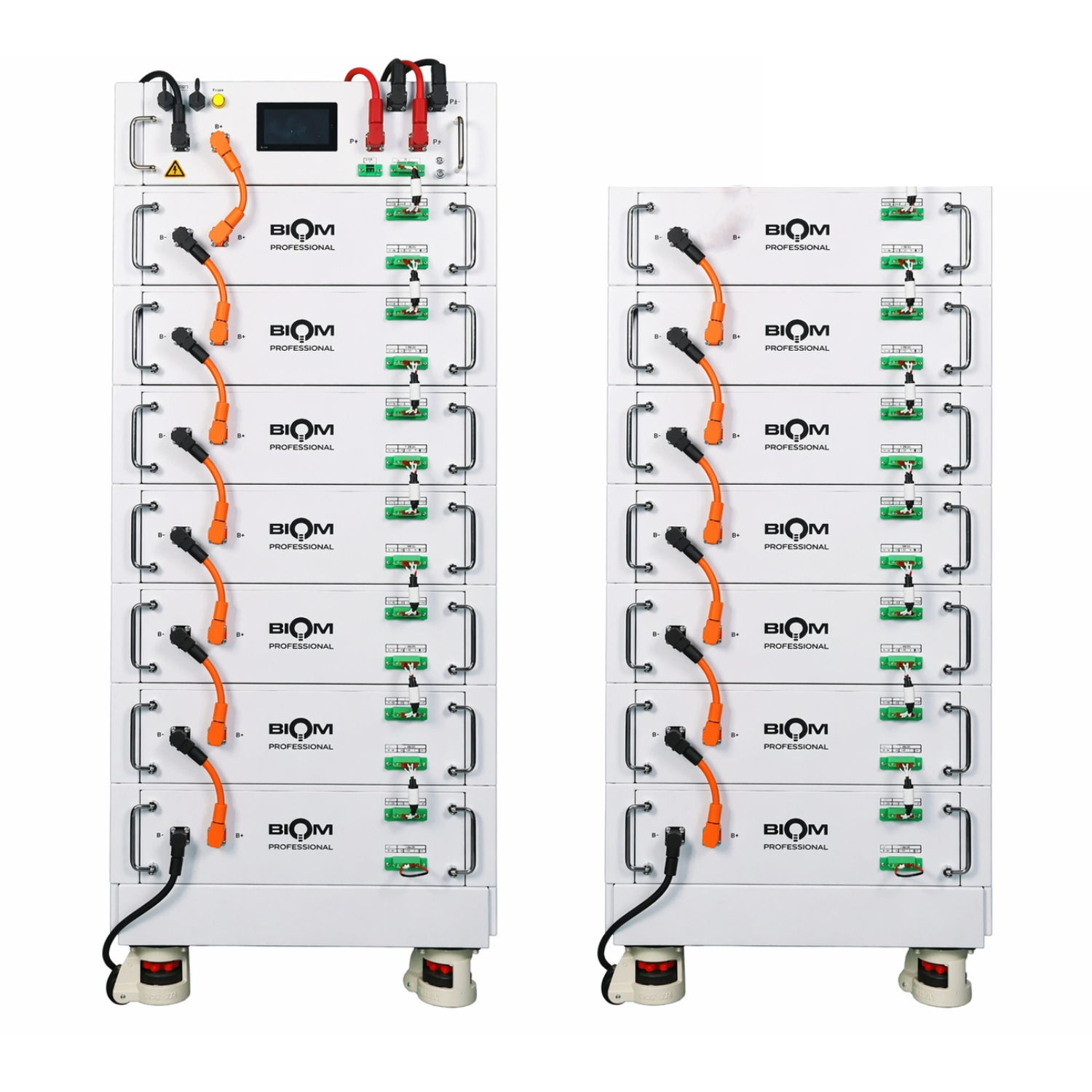 Система накопления энергии Biom Professional BIOM-HV1-14 71,68 кВт·ч 51,2V LiFePO4 14 батарей с BMS и 2 платформами White (34063810) Система накопления энергии Biom Professional BIOM-HV1-14 71,68 кВт·ч 51,2V LiFePO4 14 батарей с BMS и 2 платформами White (34063810)