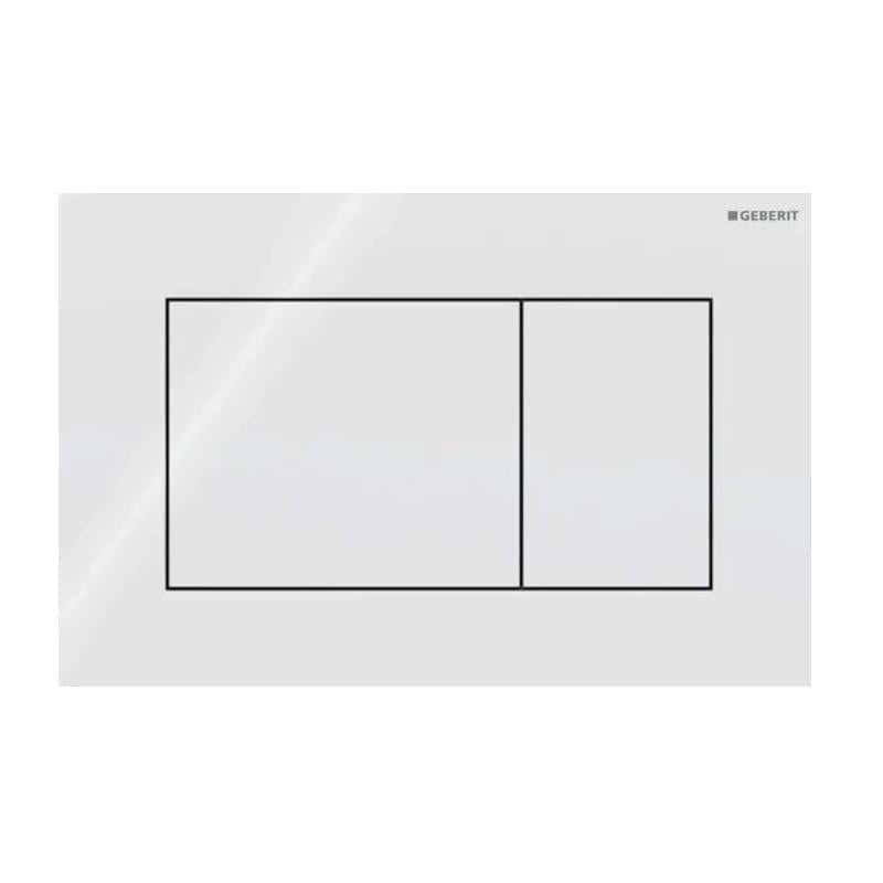Кнопка смыва Geberit Sigma 01 Square прямоугольная Белый глянцевый (115.660.11.1)