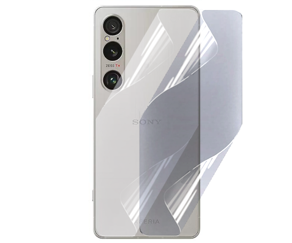 Противоударная гидрогелевая пленка Hydrogel Film для Sony Xperia 1 VI на заднюю панель, Transparent
