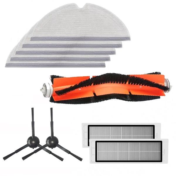 Комплект для робота-пылесоса Xiaomi Mijia/RoboRock S50/S51/S55/S5 Max S6/E20/C10 10 шт. Black