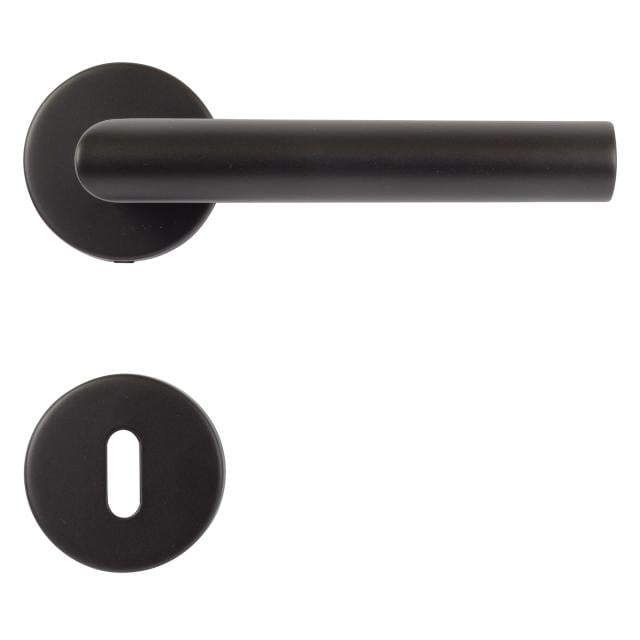 Ручки дверные Stroxx скошенная форма Черный (700-174)