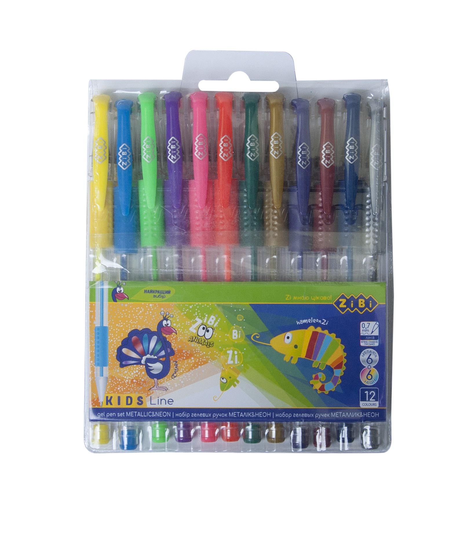 Набір гелевих ручок 12 шт. Neon/Metallic (MTT-111305)