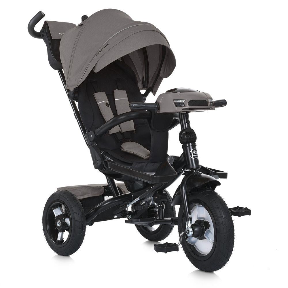 Детский велосипед трехколесный Turbo Trike MT 1007 резиновые колеса Темно-коричневый (776215610)