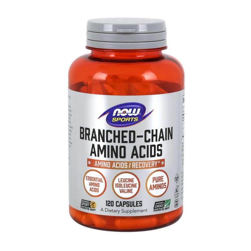 Аминокислоты NOW BCAA 2:1:1 Branched Chain Amino Acids 120 капс.