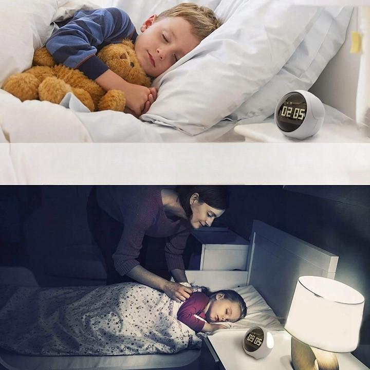 Ночник для детей Electronica4you с будильником и светодиодной лампой Белый (2503825548) - фото 6 Ночник для детей Electronica4you с будильником и светодиодной лампой Белый (2503825548) - фото 6